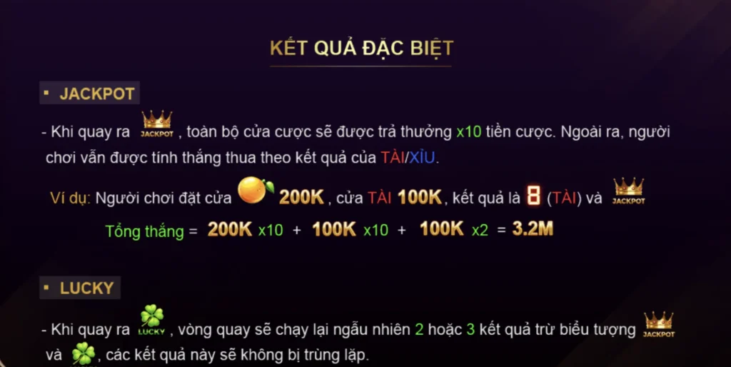 Kết quả đặc biệt tại Xèng 777 như thế nào