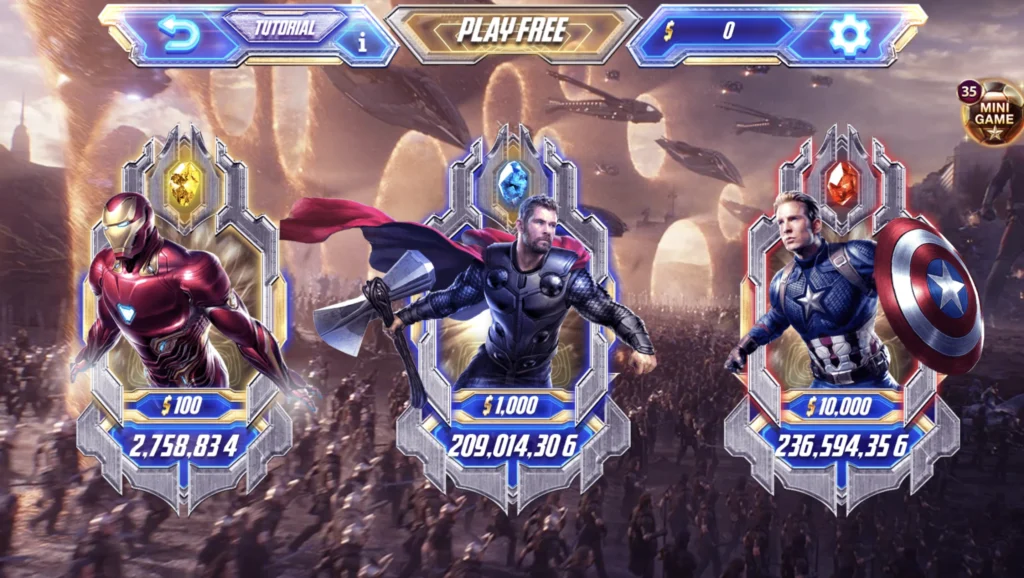 Quy tắc chơi Avengers tại nhà game Sunwin