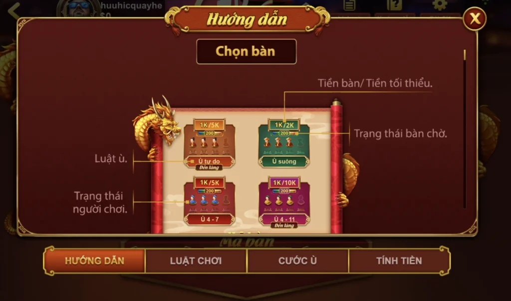 Hướng dẫn chọn bàn Chắn siêu chi tiết